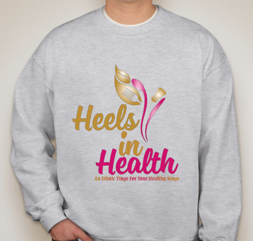 Heels In Health Stone Gray Sweat-Shirt